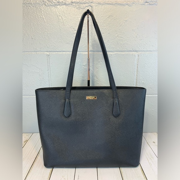 kate spade Handbags - Large Kate Spade Jaymes Laurel Way Black Leather Tote